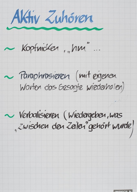 Positive Stimmung ins Gespräch – Zuhören&nbsp;bitte